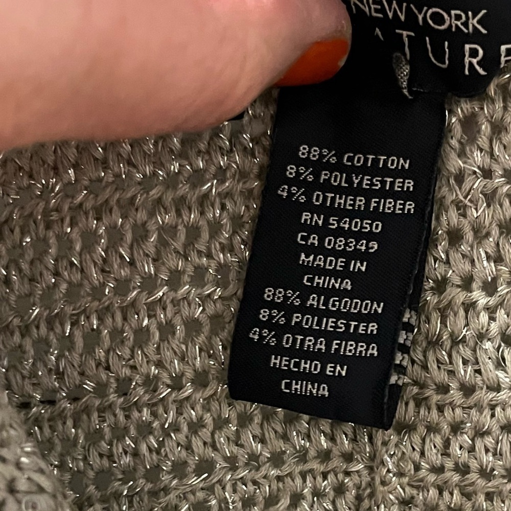Jones New York Signature – Embellished Handknit Cardigan (3X) - Picture 7 of 10